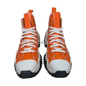 Converse Run Star Motion Bold Mandarin Orange Black Patent Platform Sneaker 8